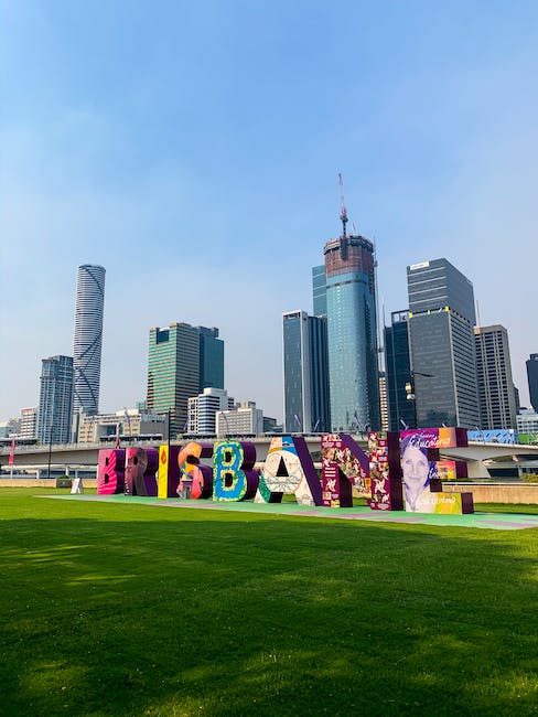 The Artful Sign of Brisbane in the Park by Mrt Ziolko